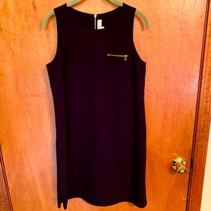 Loft black sheath dress size 6